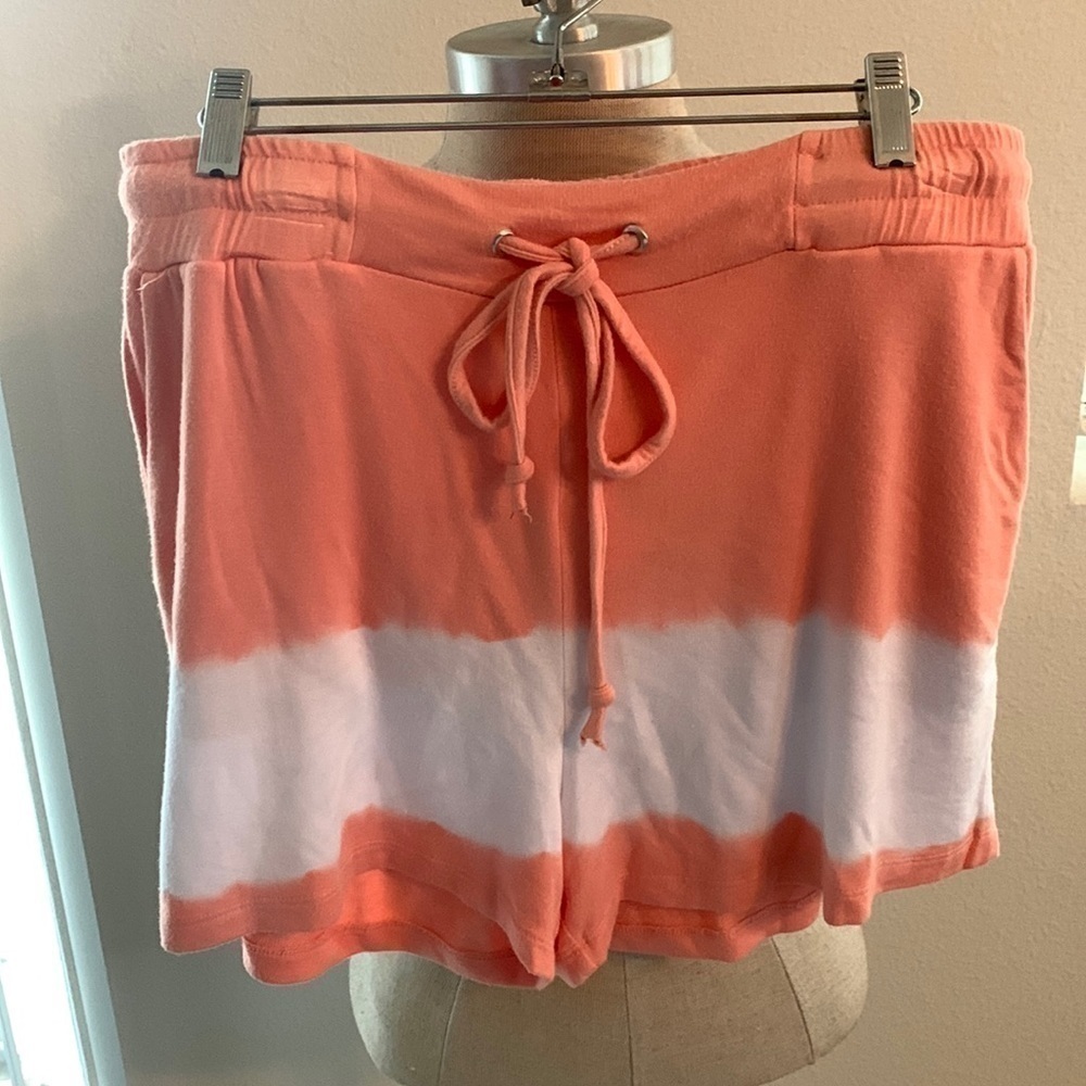 TRU SELF TIE DYE DRAWSTRING SHORTS SZ S CASUAL COMFORTABLE EVERYDAY